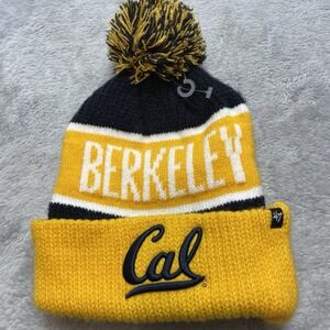 '47 University of California Cal Berkeley Knit Beanie OSFA Embroidered Logo Pom